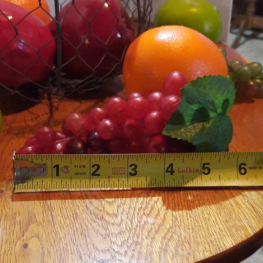 Fruit in a metal basket
